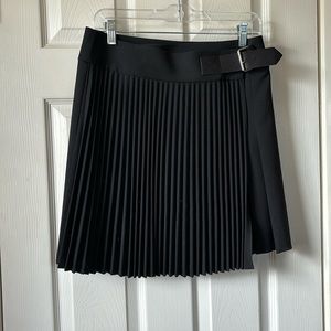 Helmut Lang Belted Pleated Wrap Skirt